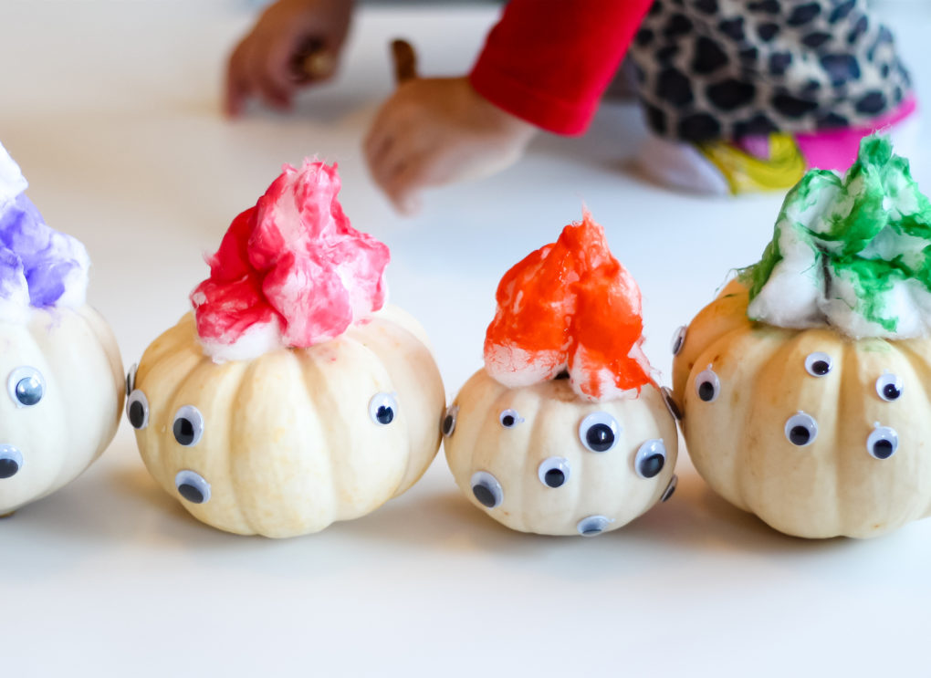 Pumpkin Trolls Kids Craft for Halloween or Fall
