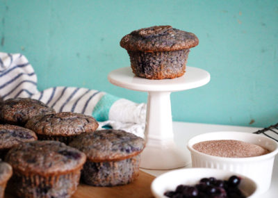 moist blueberry banana muffins recipe - quick and easy