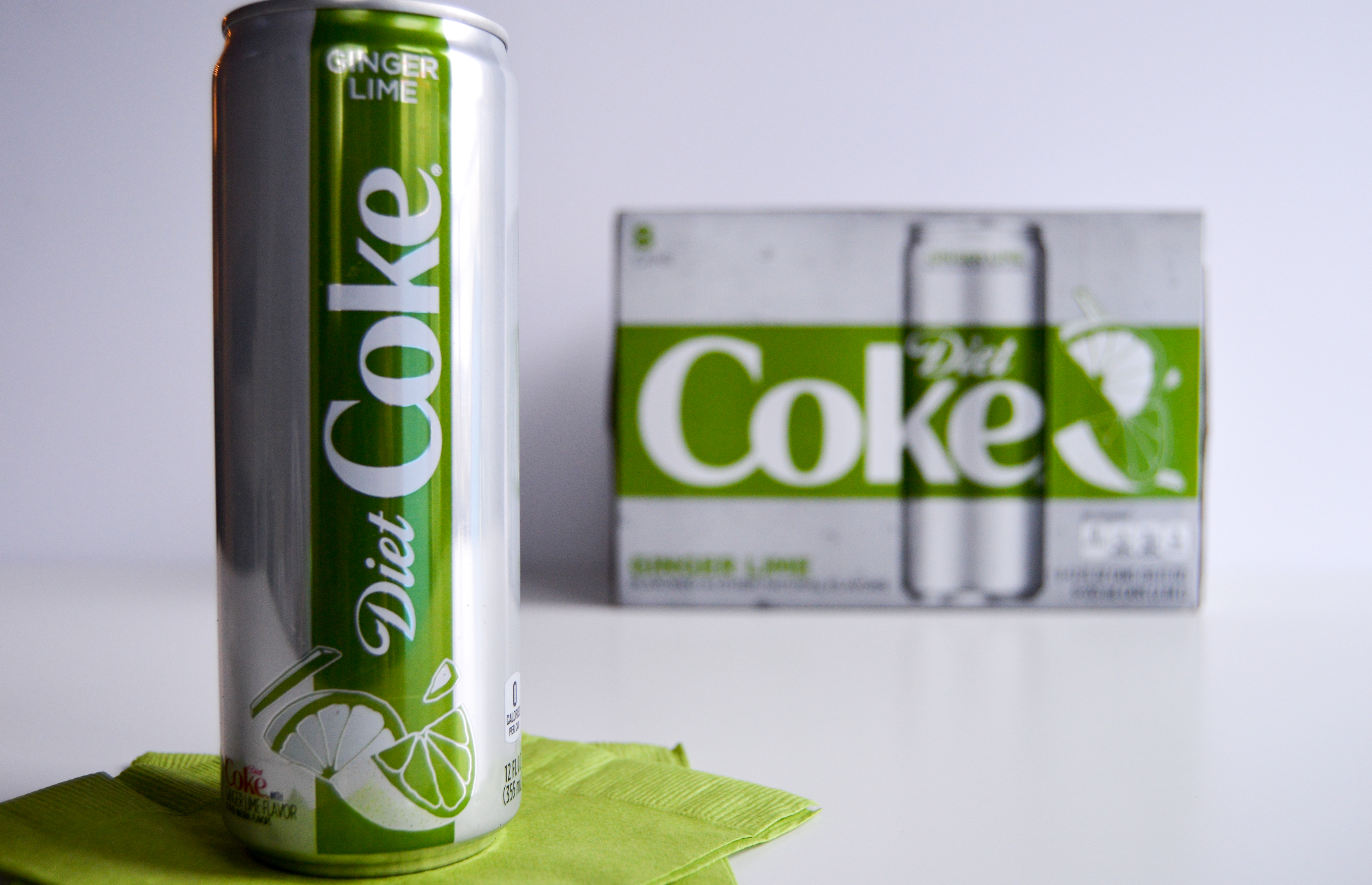 Diet Coke Ginger Lime new fun flavor in a new sleek can