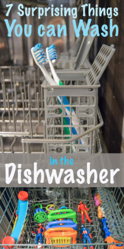 Seven surprising things you can wash in the dishwasher. Kitchen dishwasher hack for cleaning normal objects around the home like kids toys, toothbrushes, and tools. Cool kitchen hacks and tips.