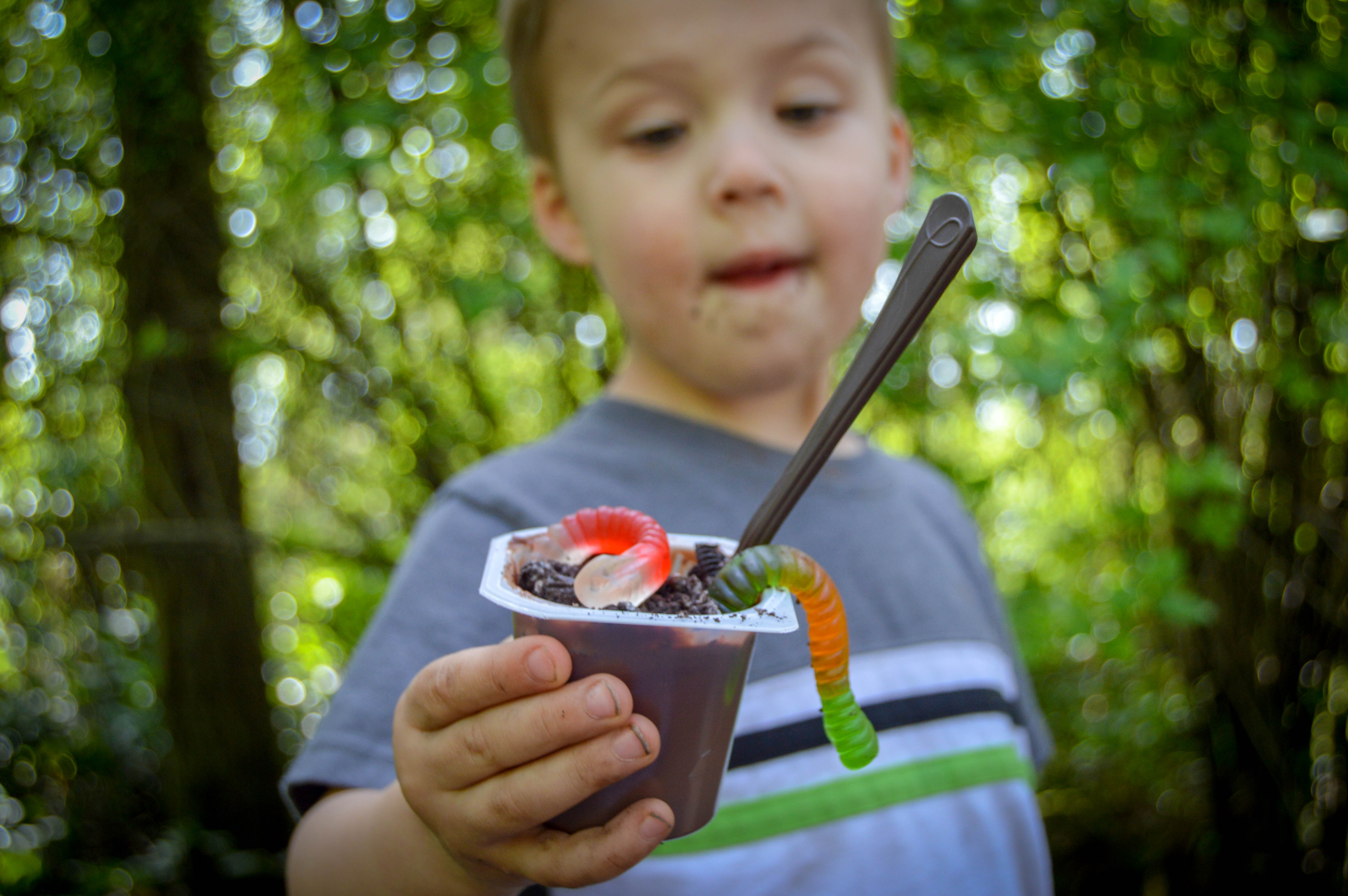 Fun Camping Activities for Toddlers #8 - Make dessert dirt cups