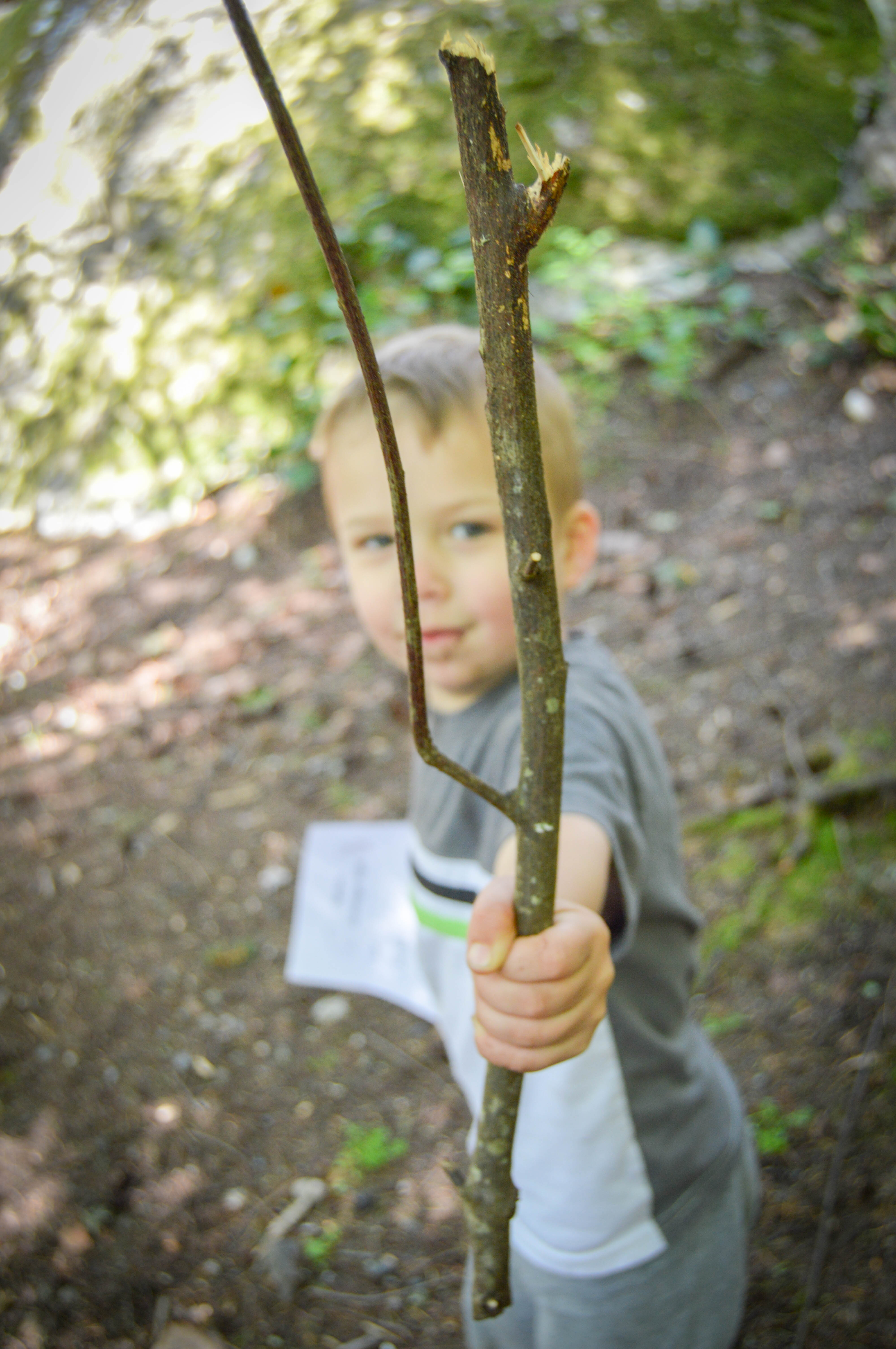 Fun Camping Activities for Toddlers #5 - Go on a nature scavenger hunt