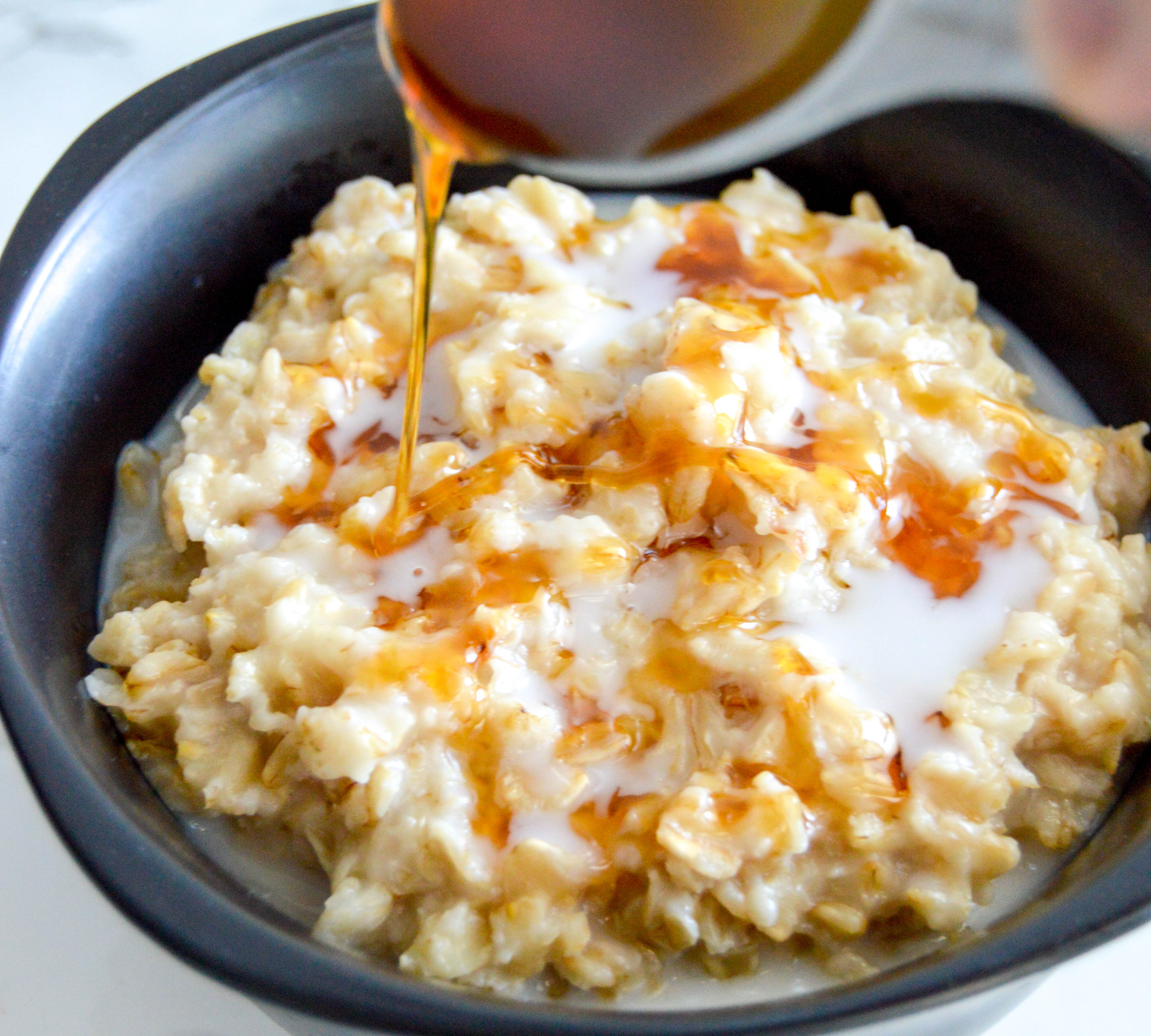 fiber filled oatmeal bowl directions - honey