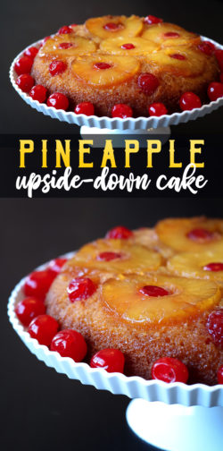 Pineapple Upside-Down Cake Recipe with ingredients and directions