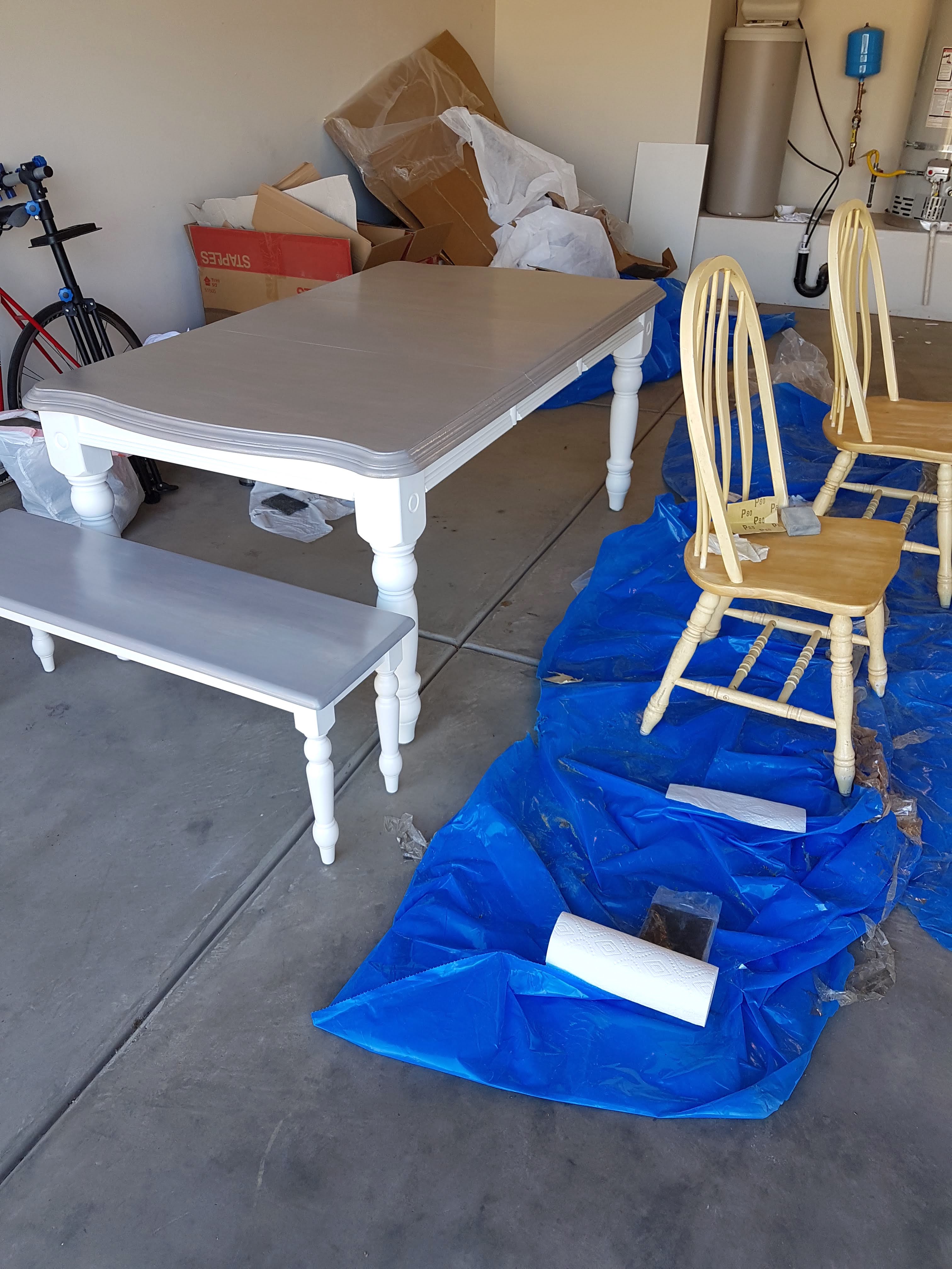 dining table and chairs process picture