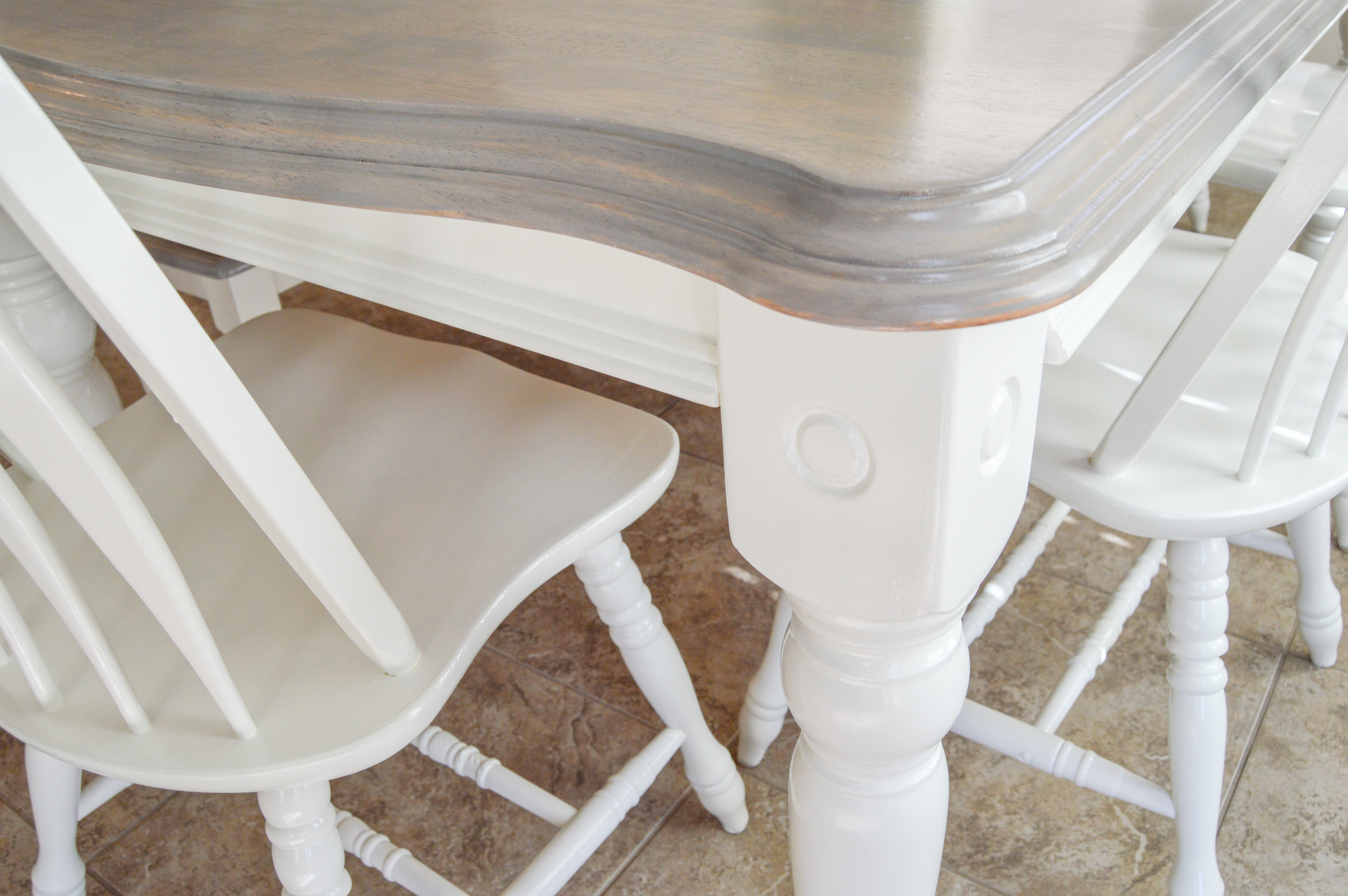 gray wash dining room table