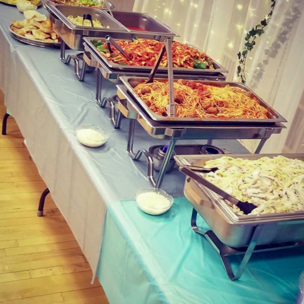 pasta bar wedding food ideas