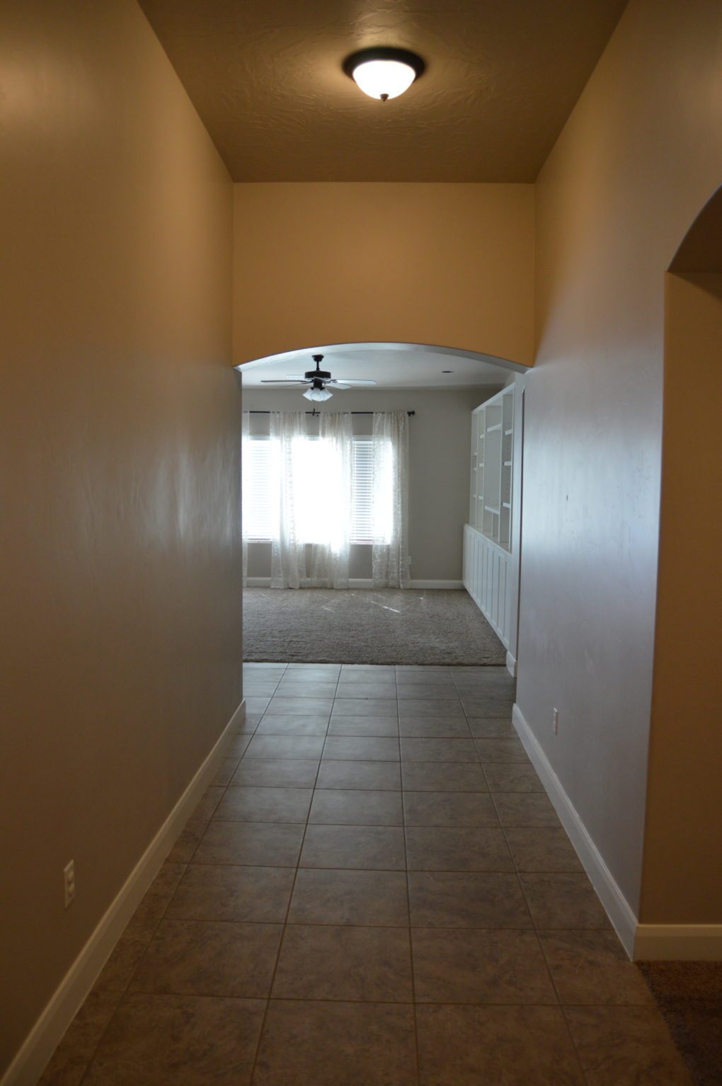 Before picture of hallway.