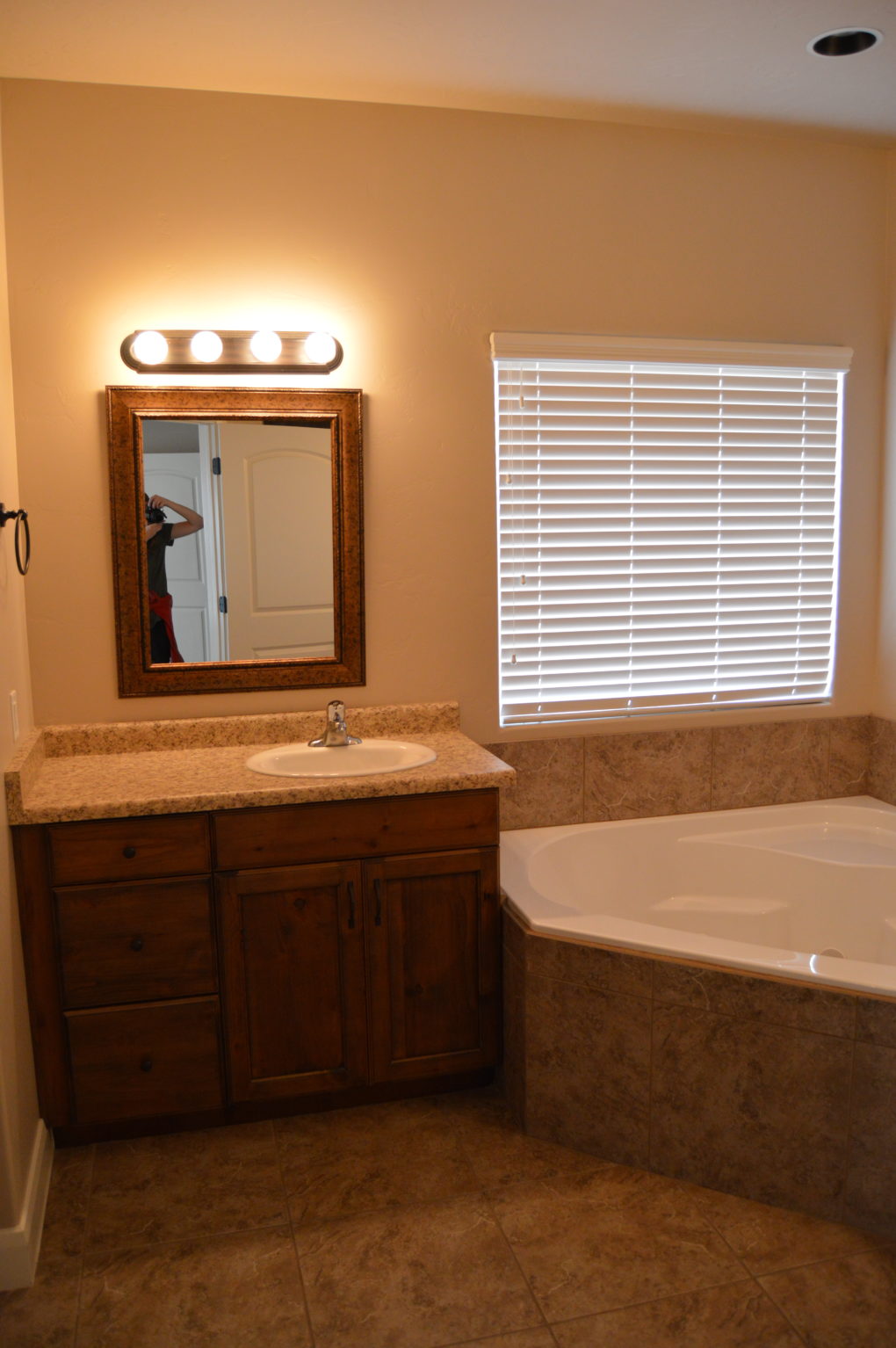 Our new house in St George, Utah. The master bathroom.
