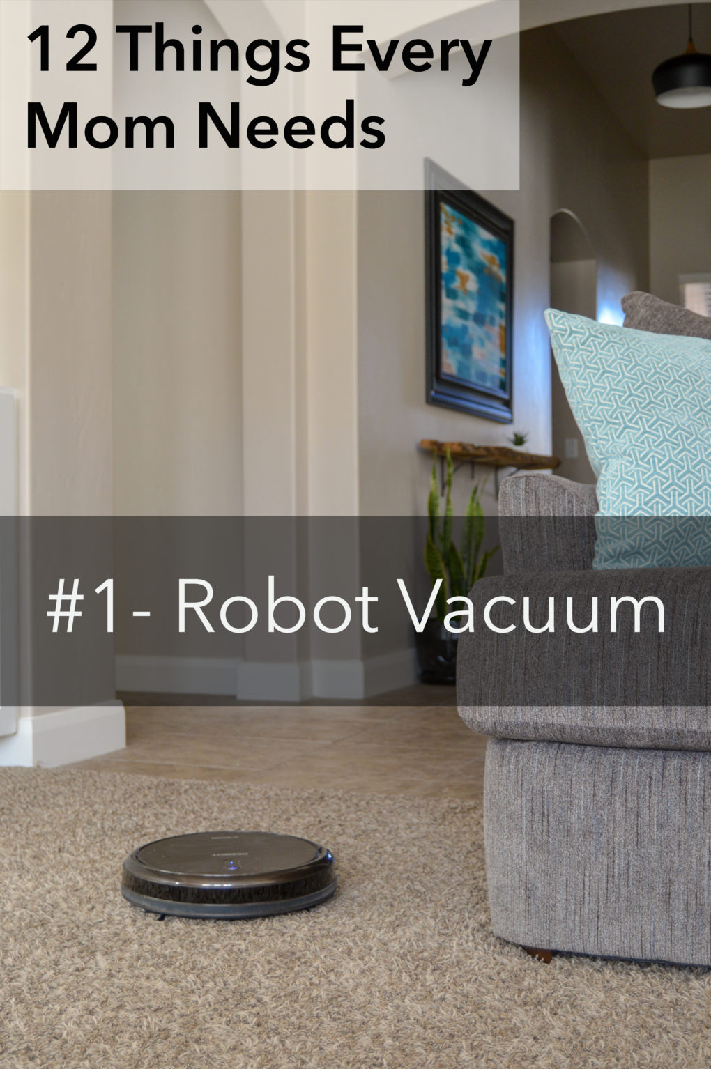 #1- ecovacs deebot robot vacuum. List of 12 household things every mom needs. Gift ideas for mom. What a new mom needs.