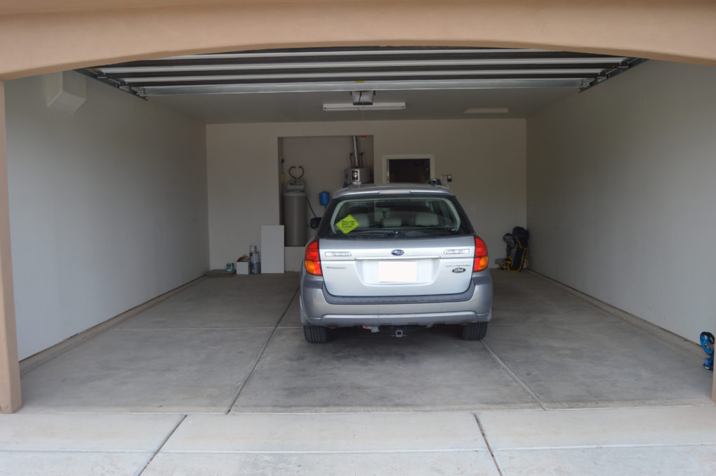 Our new house in St George, Utah. The garage.