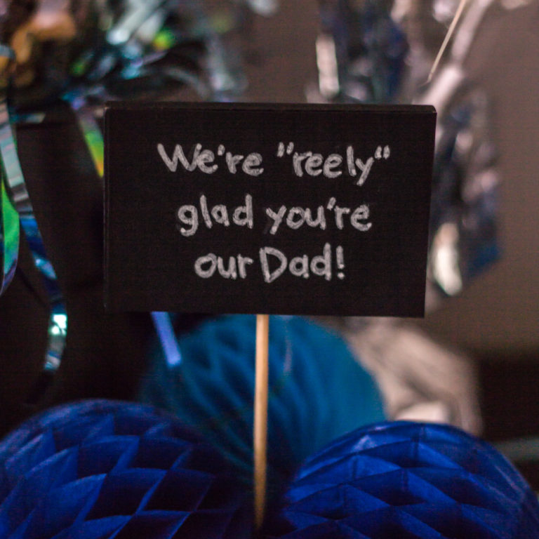 fishing-themed father's day gift basket