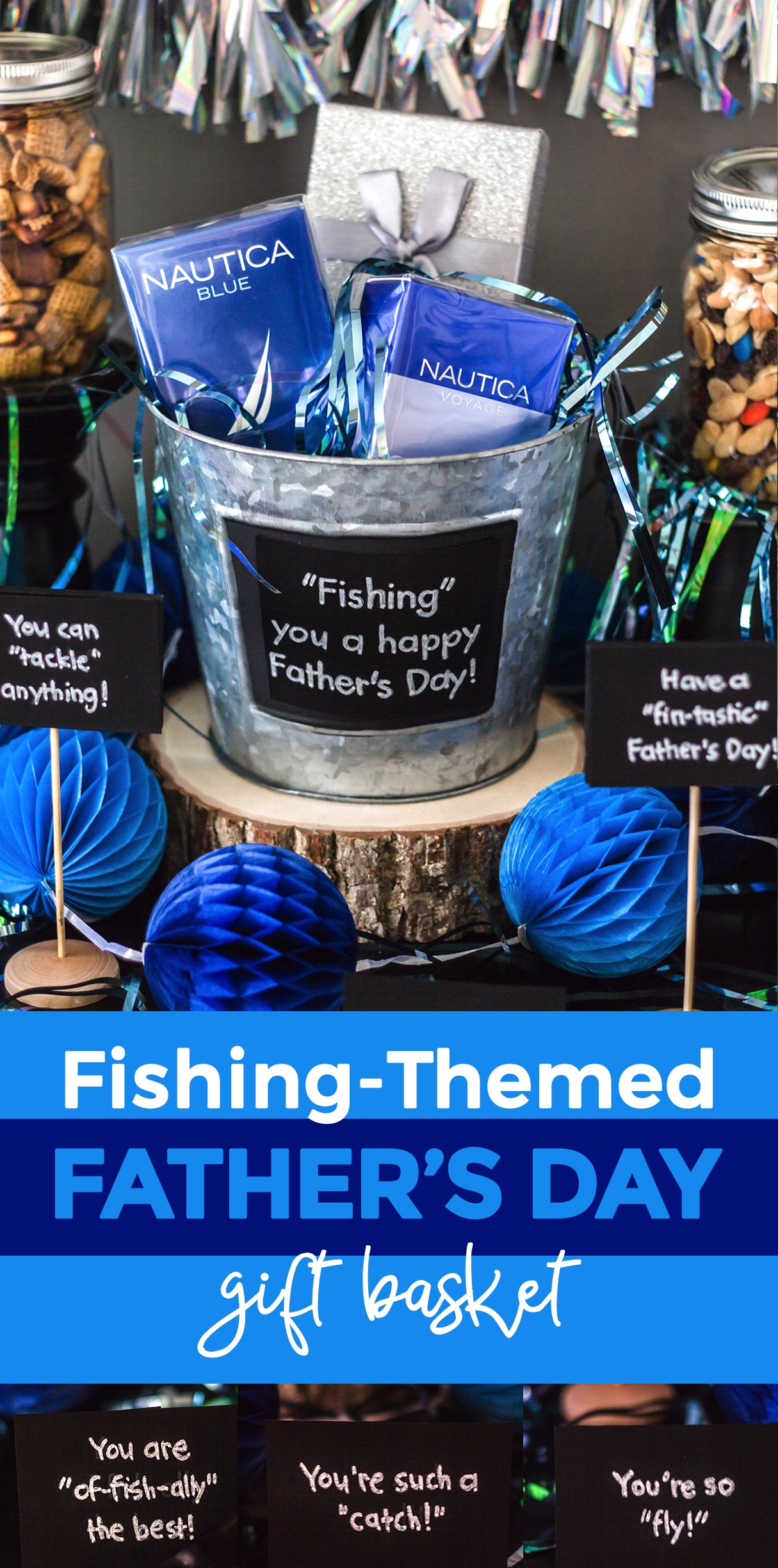 Fishing-Themed-Fathers-Day-Gift-Basket-pinterest - The DIY Lighthouse