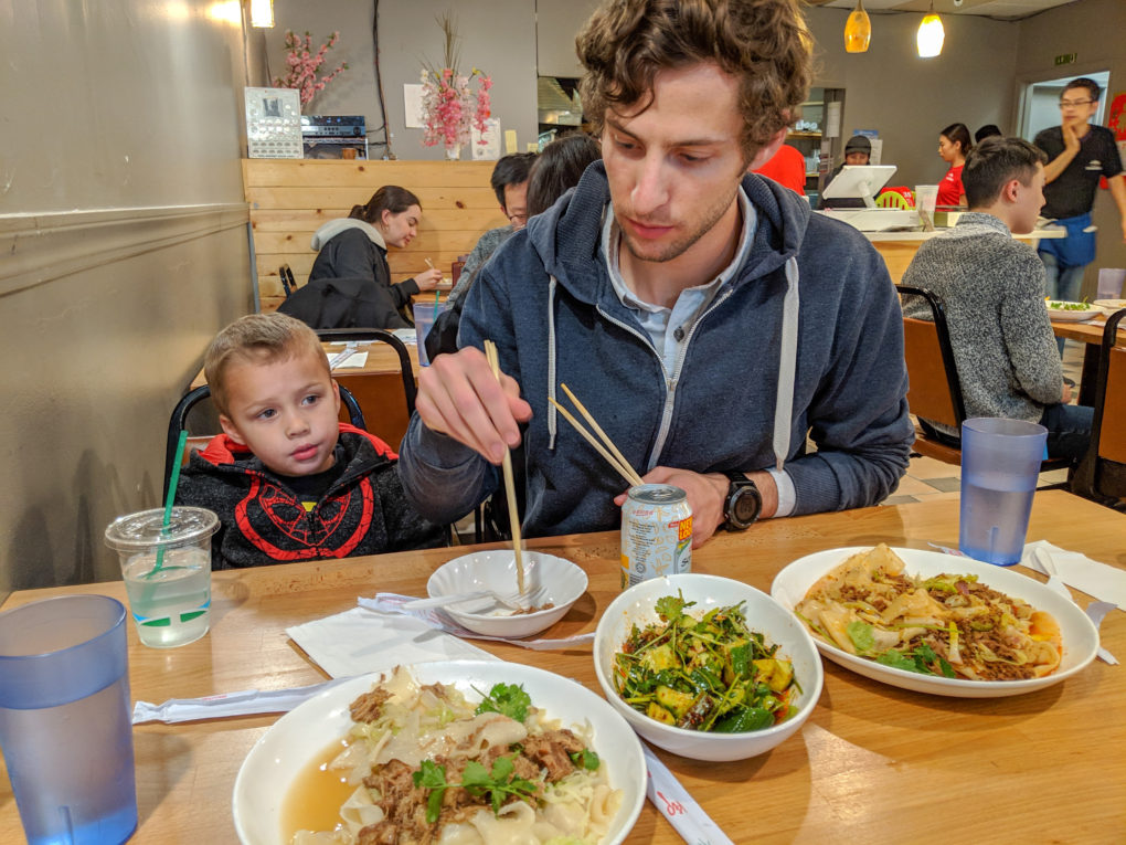 Xian Noodles - How to visit Seattle with kids on a 3 day trip. Where to eat.