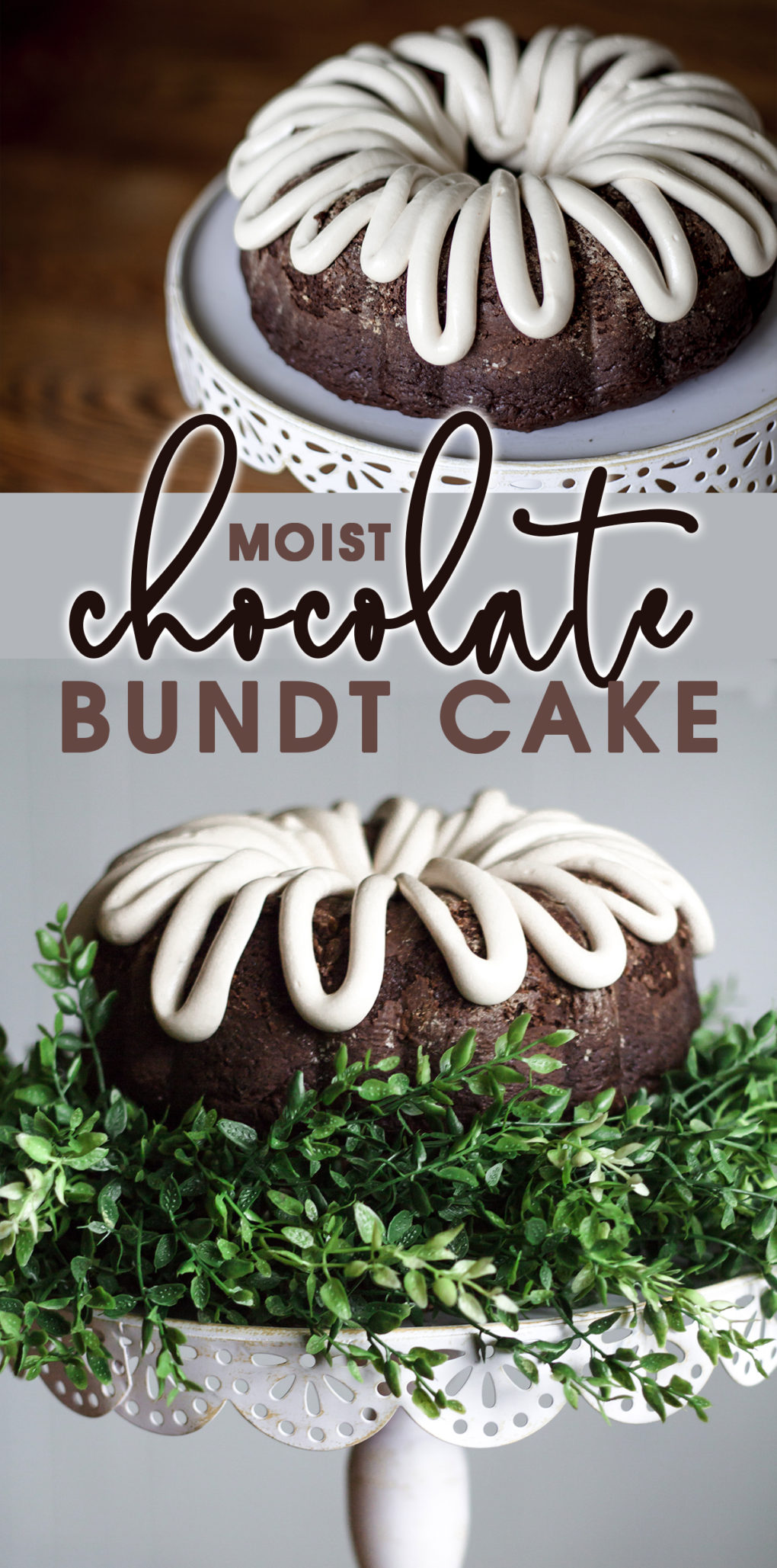 Moist Chocolate Bundt Cake with Cream Cheese Frosting - The Best Chocolate Cake Recipe