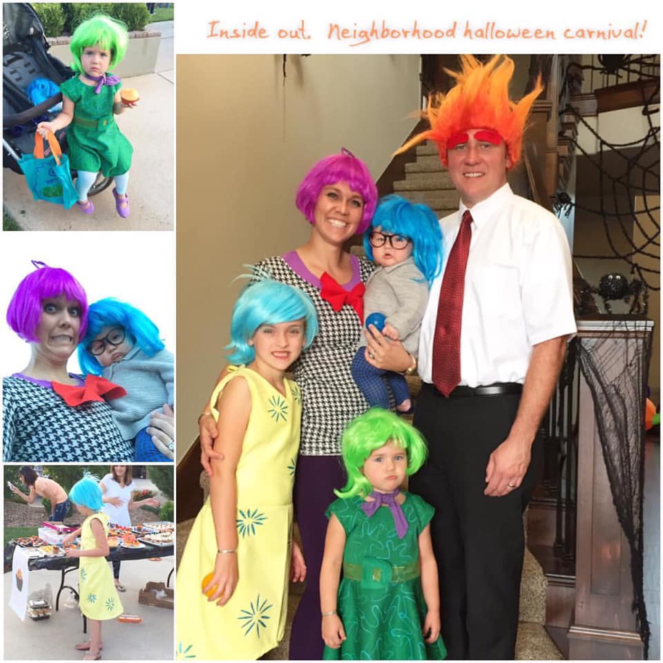 Inside Out Emotions. Group Halloween costume ideas for your big or small group of family or friends. Creative themed costumes that are easy to DIY or buy last minute.