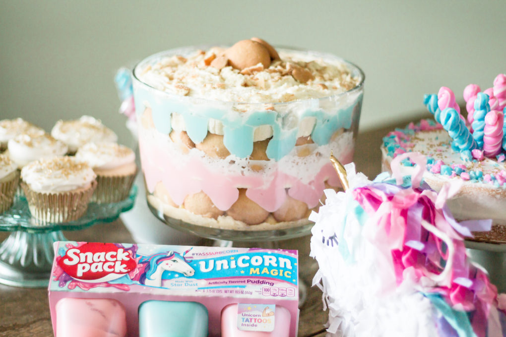 Magical Unicorn Birthday Party trifle food