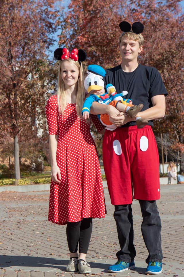 DIY Mickey Mouse, Minnie, and Pluto Family Halloween Costumes - Aubree  Originals