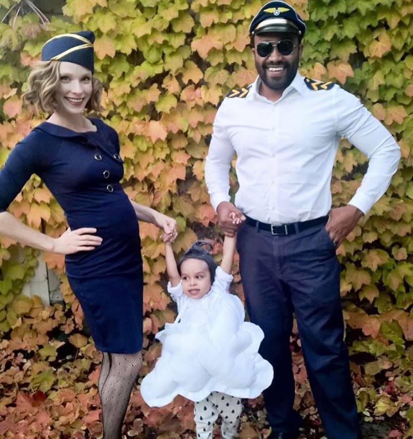 Pilot, Flight Attendant, and Cloud. Group Halloween costume ideas for your big or small group of family or friends. Creative themed costumes that are easy to DIY or buy last minute.