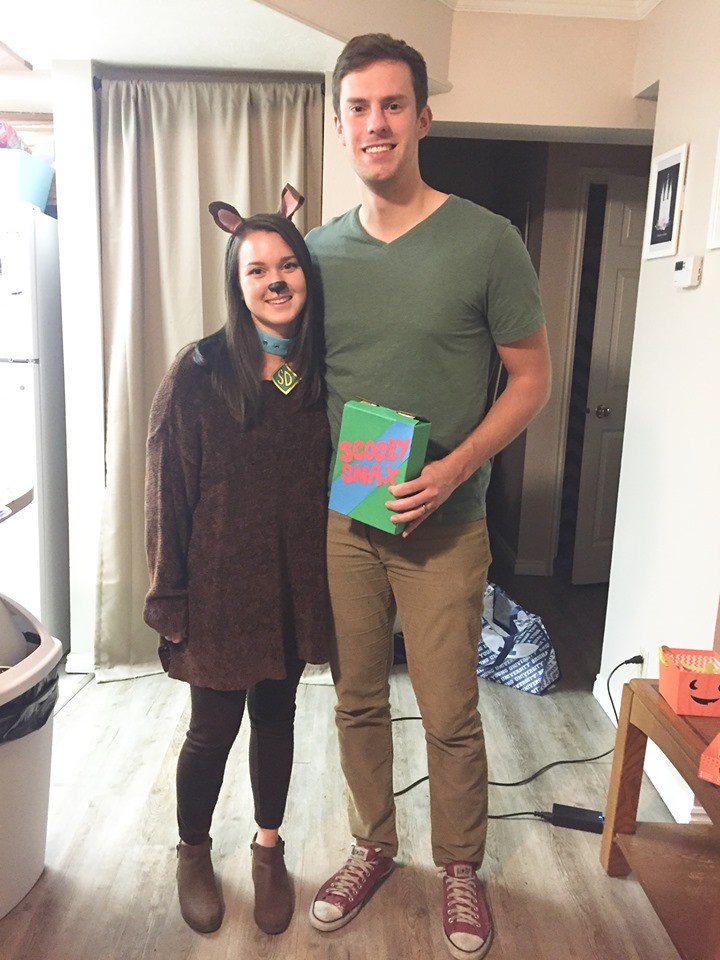 Scooby Doo and Shaggy. Couple Halloween costume ideas for you and your spouse or significant other. Cute and easy Halloween costumes for couples you can DIY or buy.