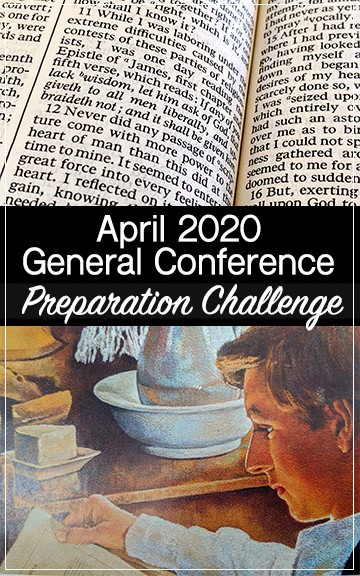 My April 2020 general conference preparation plan following President Nelson's October 2019 challenge. Studying and preparing for the bicentennial year when Joseph Smith had the first vision and the restoration of the gospel of the Church of Jesus Christ of Latter-day Saints began.