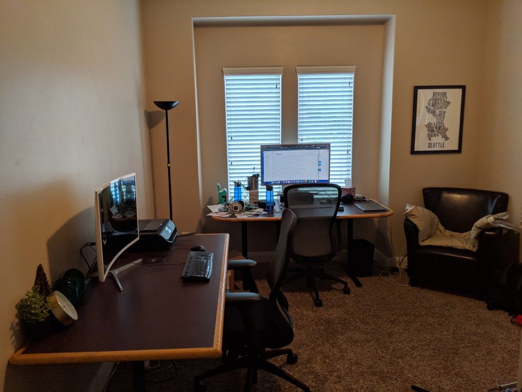 Before picture of the office.