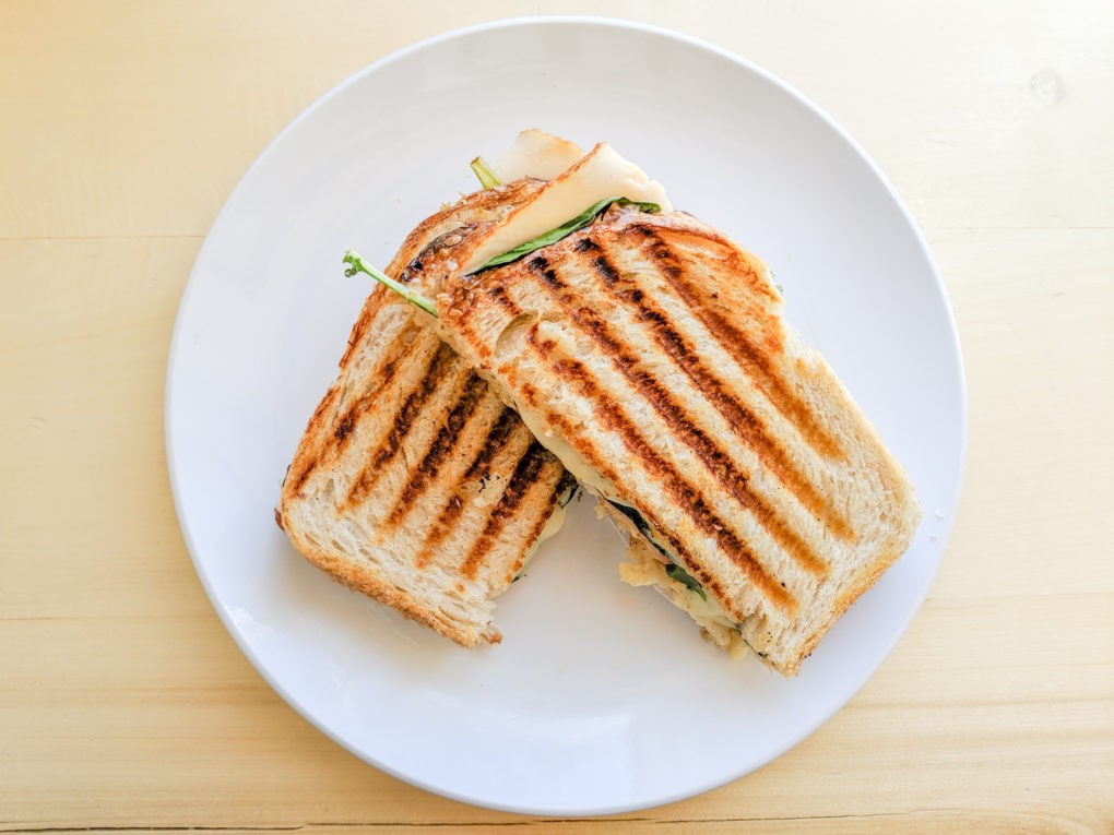 Turkey panini for our women's wellness retreat on a budget. Girl's trip healthy meal ideas and menu plan.