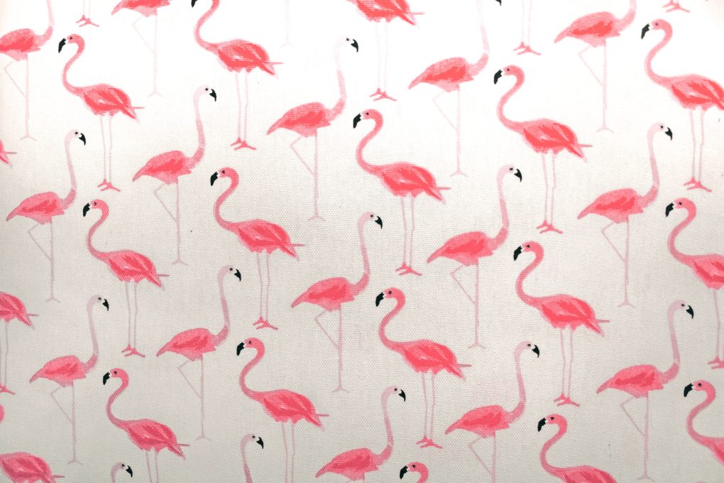 Flamingo patterned wallpaper