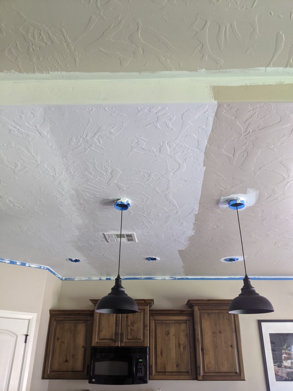 Wet vs. Dry ceiling paint